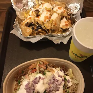 Nachos and a bowl