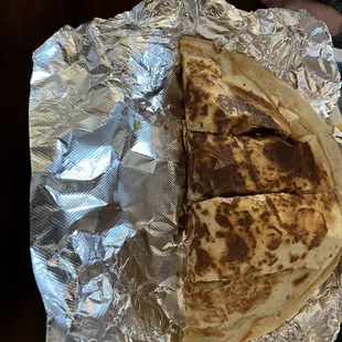 Chicken cheese quesadilla