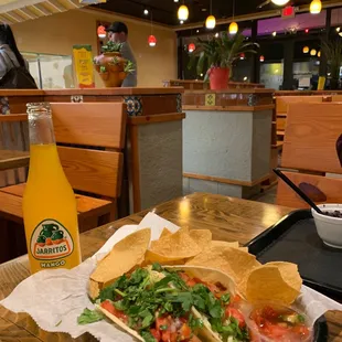 a plate of food on a table
