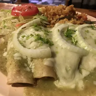 Enchiladas verdes