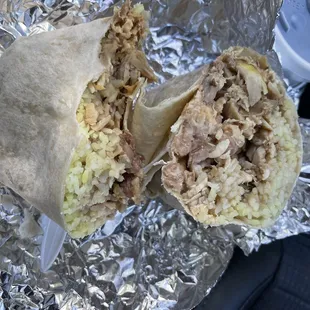 Chicken burrito from their #1 combo.