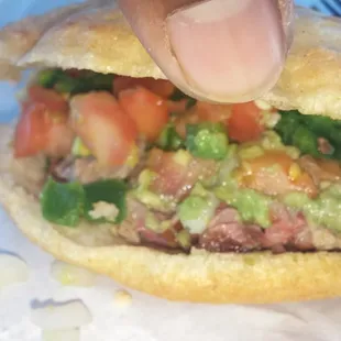 Fajita gordita with everything mmmmmm