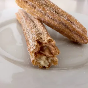 caramel sauce filled churros!!!