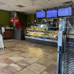 a view of the counter area