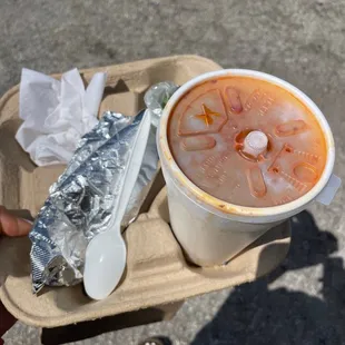 a bowl of soup and a spoon