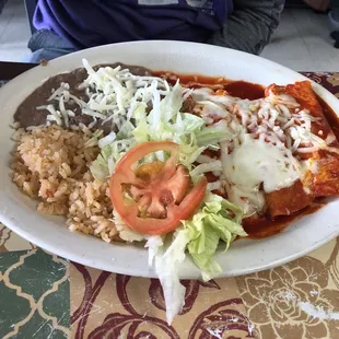 Enchilada plate