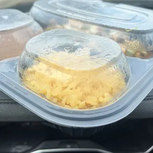 Meal in takeout container