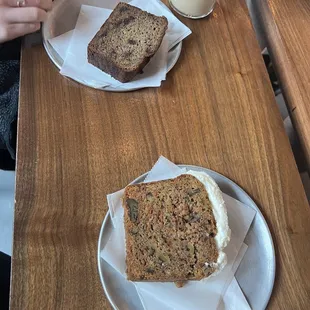 Banana and carrot cake bread