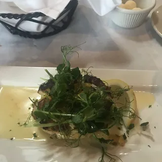 Crab Cake Maque Choux
