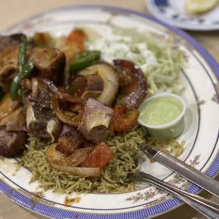 Goat cutlet plate