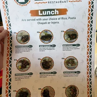 ramen and noodles, menu