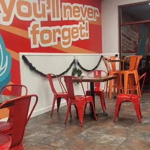 the interior of a restaurant