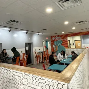 Indoor seating area