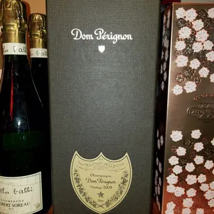 a bottle of dom seignon
