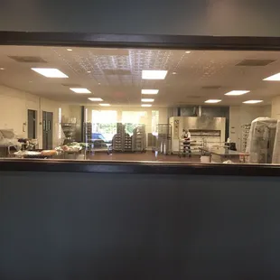 You can watch them prepare everything.