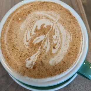 a cup of cappuccino