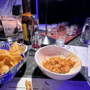 Snacks and soju