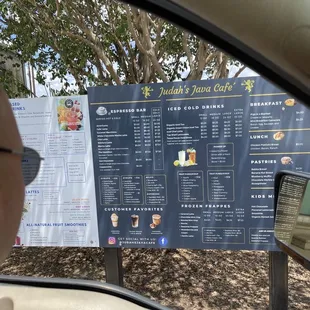 Espresso, fruit drink, frappes, cold brew, breakfast items, pastries....