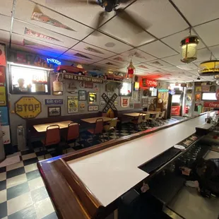 So much old school collectibles. Really interesting spot.