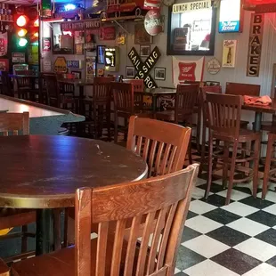 Inside the bar