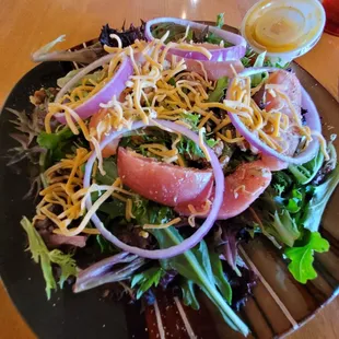 Baked Apple and Walnut Salad w/mango dressing