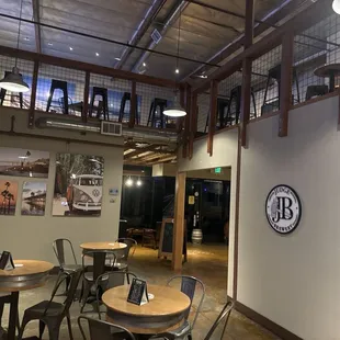 Downstairs and Upstairs.