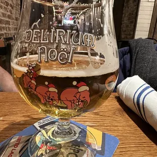 It was probably a half a pint of draft beer for 12 bucks. Not good in an Irish pub. It was just a taste and expensive one.