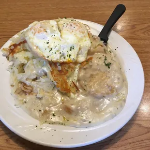 a plate of food on a table