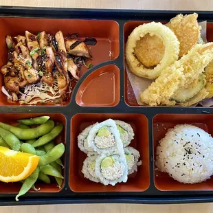 Chicken teriyaki lunch bento box