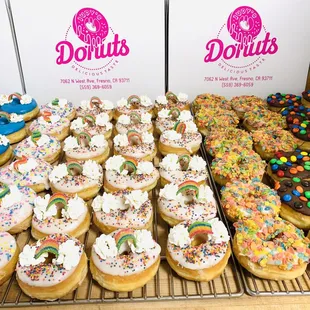 a variety of doughnuts