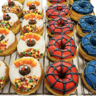 a variety of doughnuts