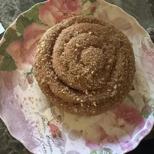 Delicious cinnamon roll for dinner.....