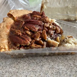 Pecan pie-really sweet, a little runny