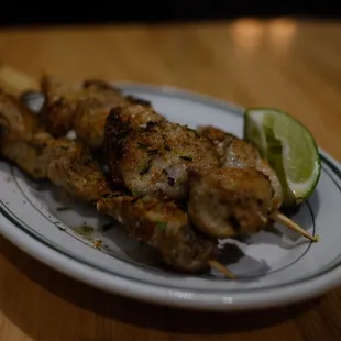 Chicken skewers
