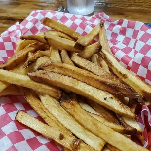a basket of french fries