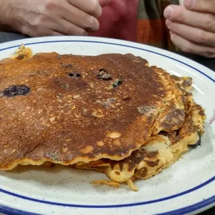 Blueberry pancakes