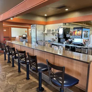 a view of the kitchen