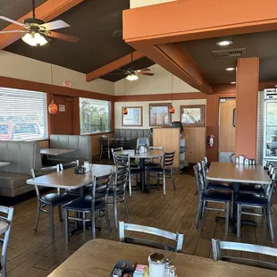 a view of the dining room