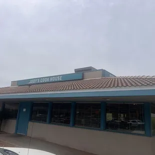 Outside of the restaurant