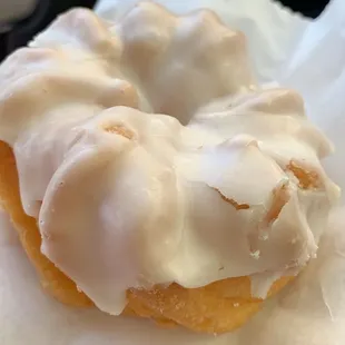 White Crueller (aka tire) because they didn't have any pink ones left