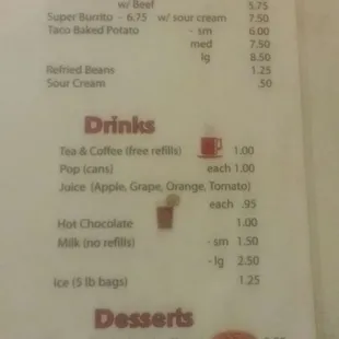 Menu, part 2