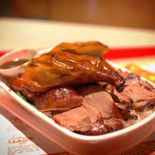 Roast duck &amp; roast pork.  #onolicious