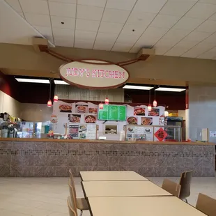 In the College Mall food court.  Closest to Ulta.