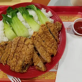 Fried pork cutlets