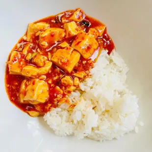 Mapo Tofu &amp; steamed rice