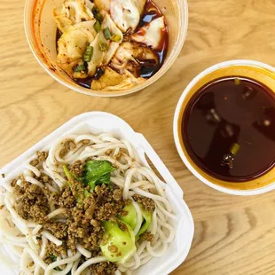 A6. Wonton in Hot Chili Oil; R4. &quot;Dan-Dan&quot; Noodles
