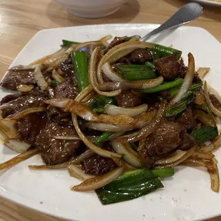 B1. Steak with Onions