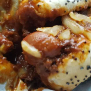 The chili with beans.