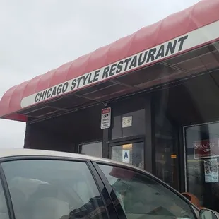 the outside of the restaurant