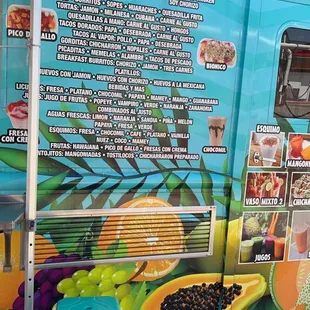a colorful food truck